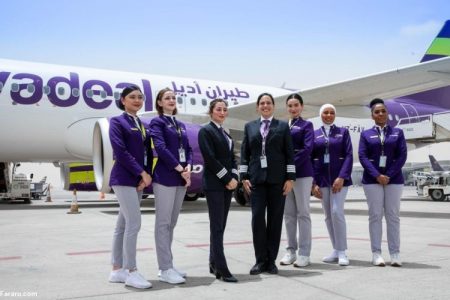 تیک آف زنانه /اولین هواپیمای کاملا زنانه در عربستان به پرواز درآمد