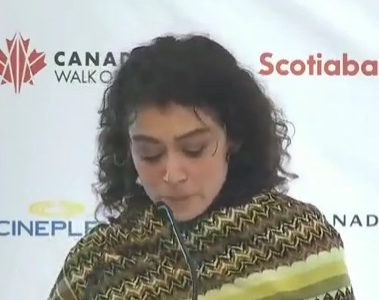 گریه خانم بازیگر کانادایی برای مردم غزه