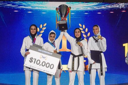 تیم ملی تکواندو زنان ایران برای نخستین بار قهرمان جام جهانی شد