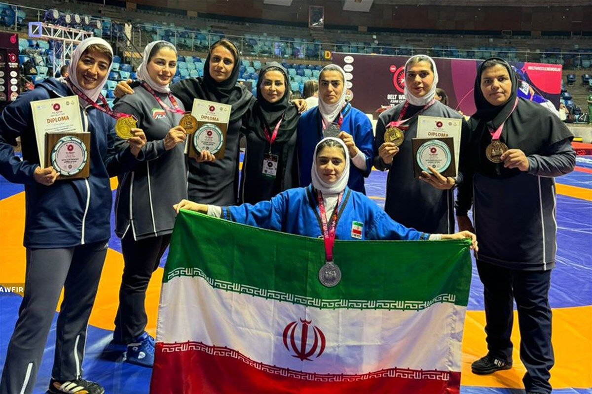 قهرمانی تیم کشتی آلیش زنان ایران در آسیا