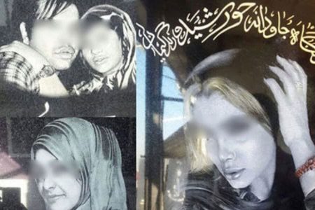 کم حجابی در میان سنگ قبرها