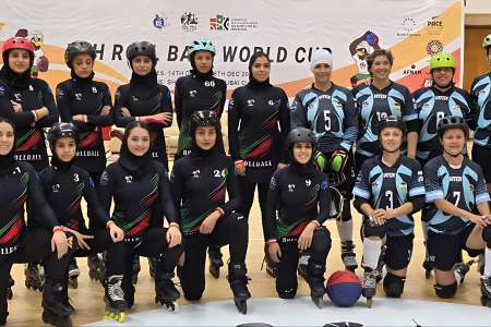 عملکرد درخشان تیم ملی دختران اسکیت رولبال ایران در جام جهانی امارات