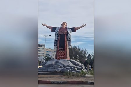 تندیس مادر شهید در تونس؛ نماد مقاومت و همبستگی با زن فلسطینی